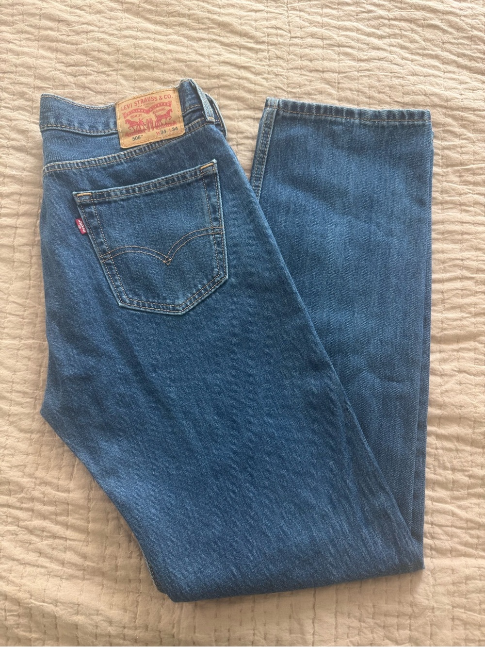 Levi's Men's Straight  Blue Denim Jeans